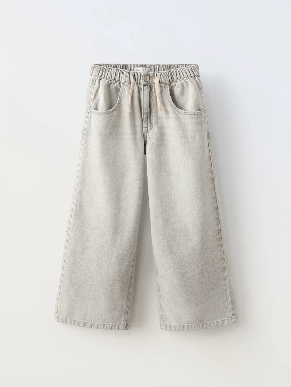 Girls Wide-Leg Jeans in Light Grey size 7